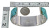 Sterling Silver Turquoise Well-Built Southwest Cuff Bracelet CX49900